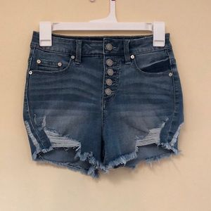 Button up medium wash shorts Indigo Rein